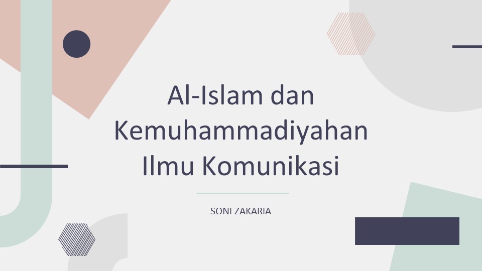 Al Islam dan Kemuhammadiyahan III - i