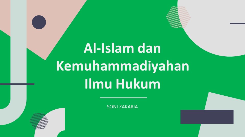 Al Islam dan Kemuhammadiyahan III - i