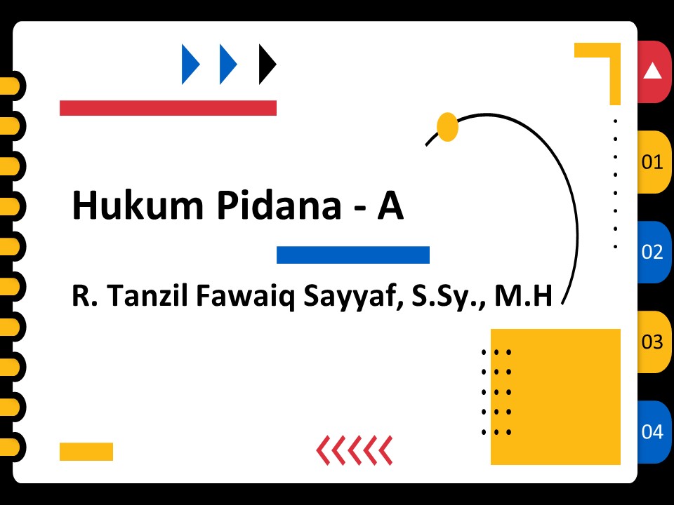 Hukum Pidana A