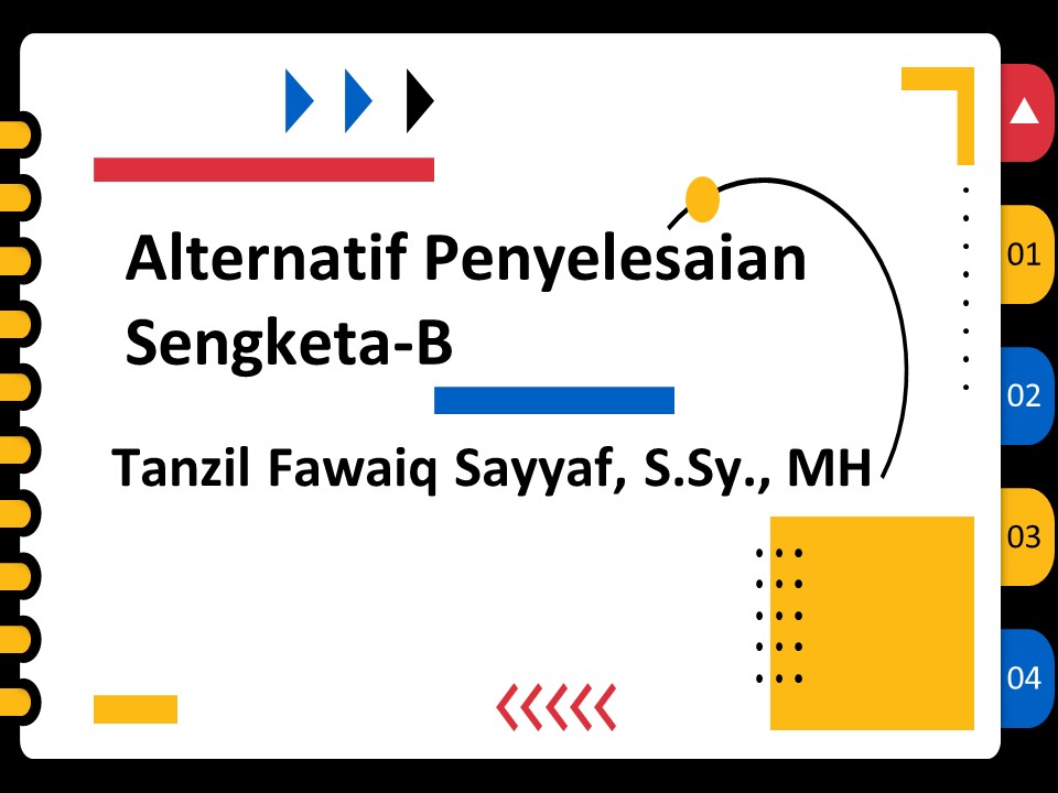 Alternatif Penyelesaian Sengketa B